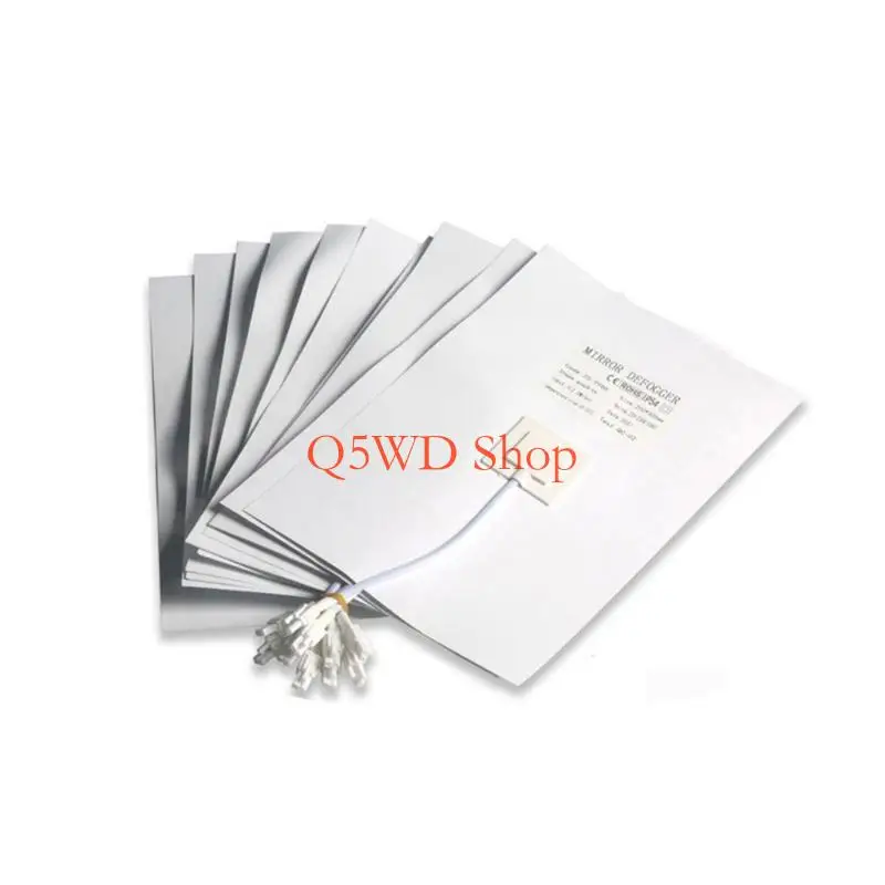 Q5WD 12V Mirrors Anti Fog Film for Bathroom Keep Your Mirror Clear & Fog Frees