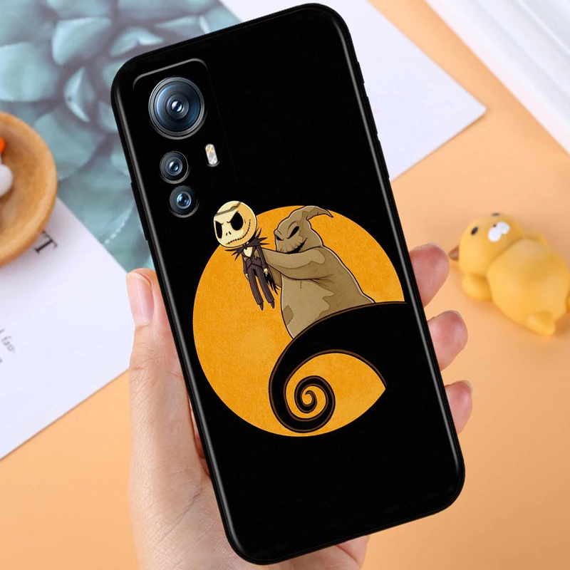 The Nightmare Before Christmas Jack For Xiaomi Mi 13T 13 12T 12 11T 11i 11 A3 10T 10 9 Pro Lite Ultra 5G Black Soft Phone Case