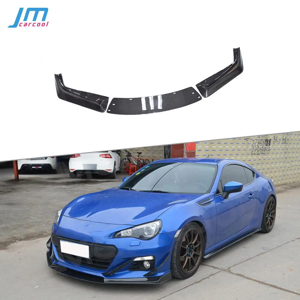 

Carbon Fiber 3 PCS Front Bumper Lip Chin Spoiler Splitters For Subaru BRZ J Style 2013-2016 Front Chin Spoiler Parts Car Styling