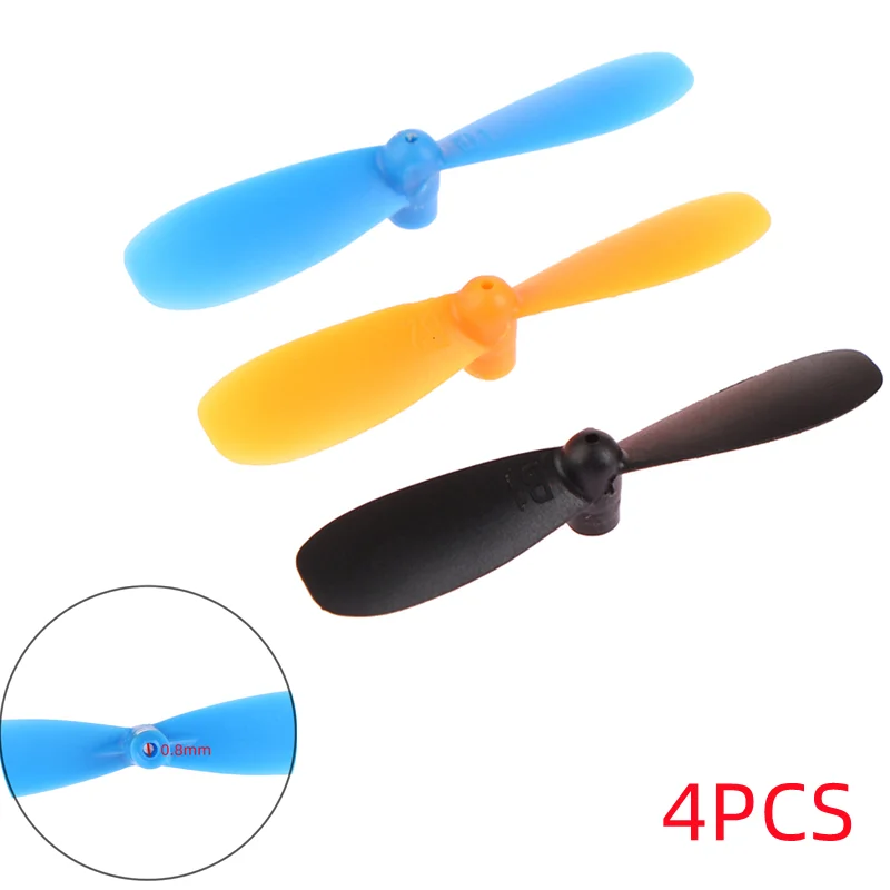 4pcs RC 35mm 0.8mm Propeller Prop Blade Coreless Motor RC Drone Mini Aircraft Airplane Spart Parts