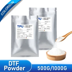 Colorsun 500g/1000g Hot Melt Powder For Direct Transfer Film Printing For DTF Printer DTF Hot Melt Powder PET Film Printing