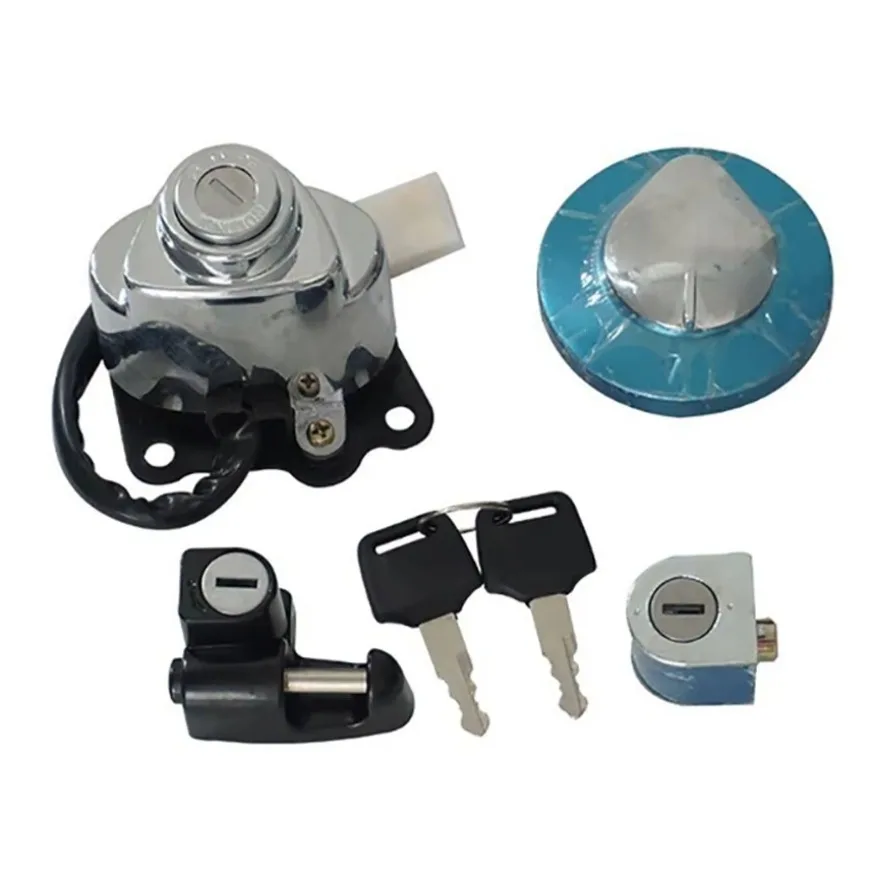 Kit de bloqueo de tapa de tanque de gasolina para interruptor de encendido de motocicleta apto para Honda Shadow VLX 600 VT400/750 para Honda Steed VLX 400 1 Juego