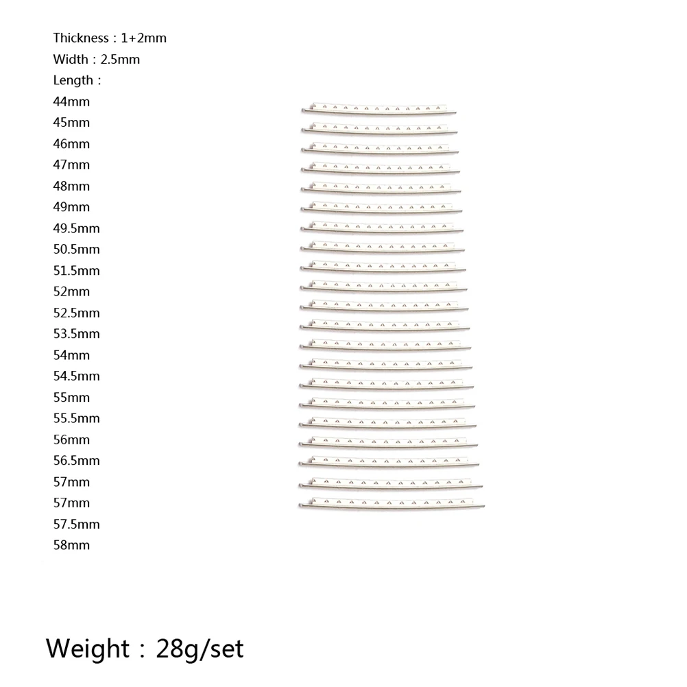 

22 Pcs Acoustic Guitar Frets Fingerboard Wire Copper Nickel Alloy Bass Cupronickel Electric