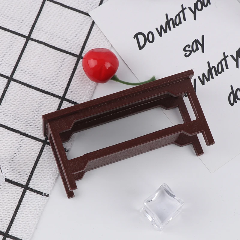 1/12 Dollhouse Miniature Retro Wooden Coffee Table Furniture Toys Accessories view 5