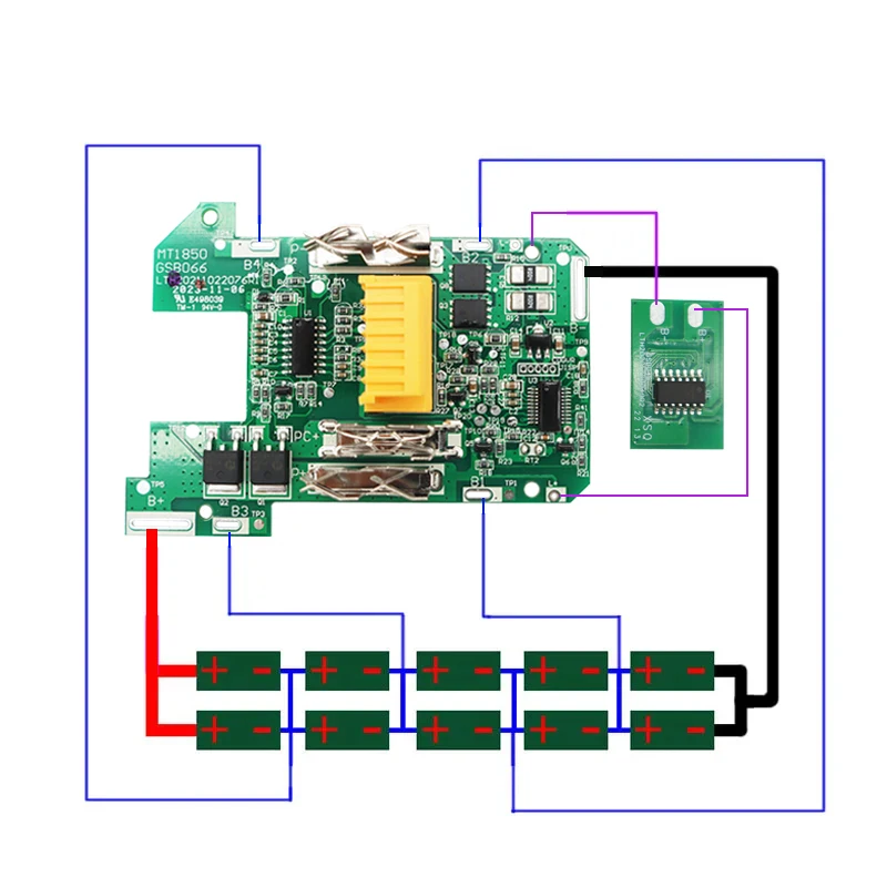 Imagem -05 - Li-ion Bateria Case Proteção de Carregamento Caixa da Placa de Circuito para Makita 18v 3ah 6ah Etiqueta Capa Protetora Bainha Unbreak Bl1830