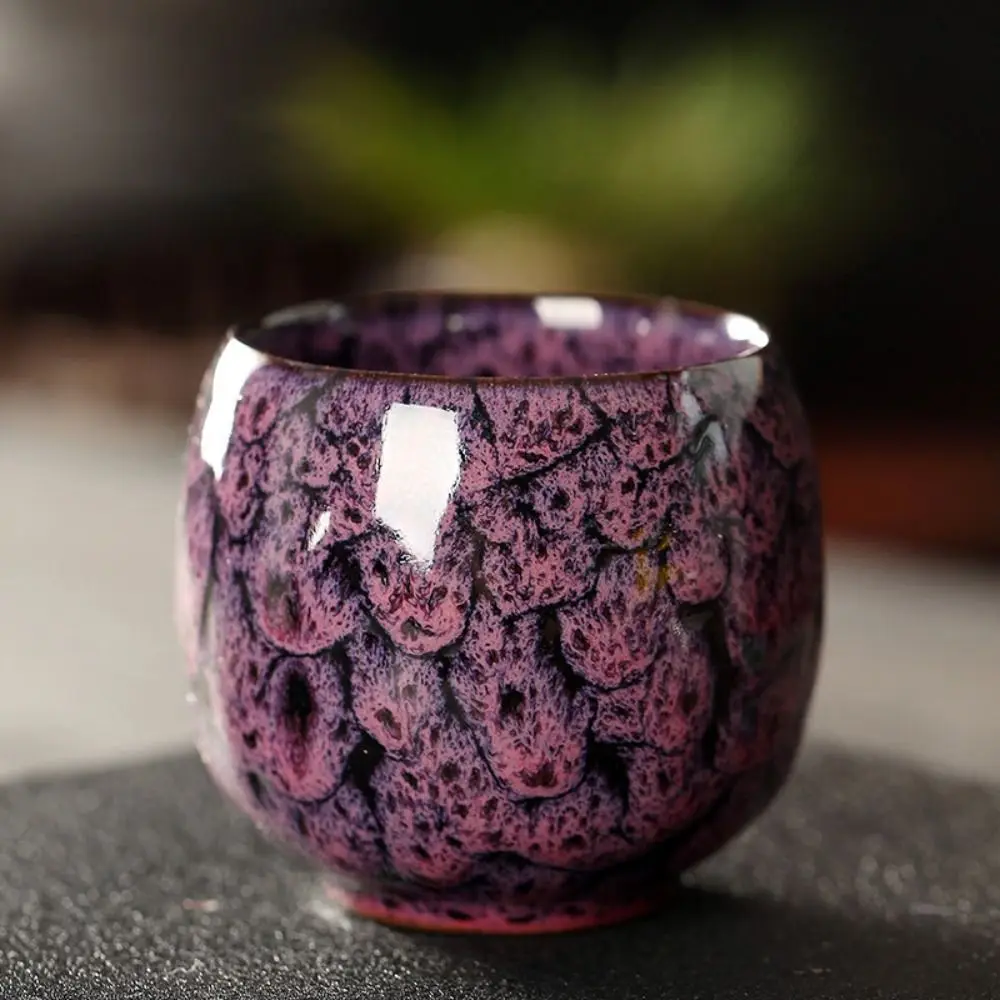 Creative Kung Fu Ceramic Teacup Porcelain Kiln Transformation Water Cup Japanese Style Drinkware Tea Bowl