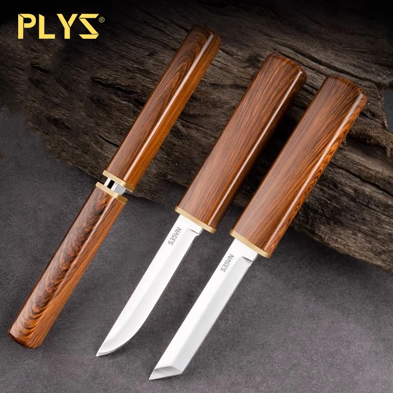 PLYS-Double knife fruit knife high-grade sharp high hardness handle meat knife knife carry portable outdoor supplies