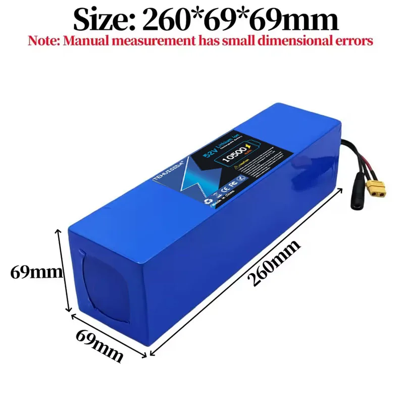 52V 14S3P 10500mAh 1000W Rechargeable 18650 Li-ion Battery Pack for Various Transportation Vehicles and Supports Customization