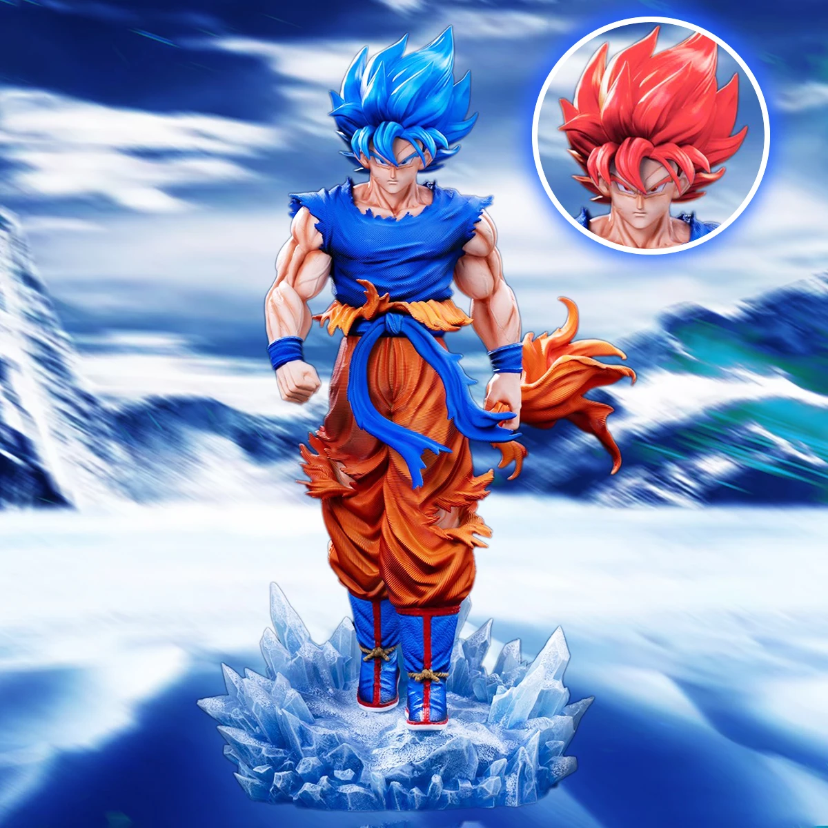 

1 шт. Аниме-фигурка Гоку Супер Сайян, коллекционная статуэтка, модель, игрушка, подарок