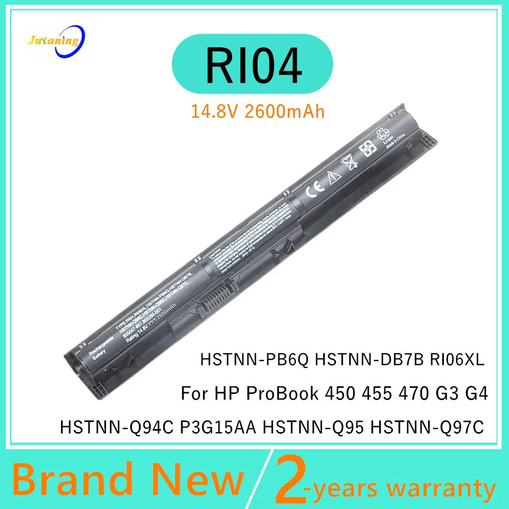 

Laptop Battery RI04 For HP ProBook 450 455 470 G3 G4 HSTNN-Q94C P3G15AA HSTNN-Q95 HSTNN-Q97C