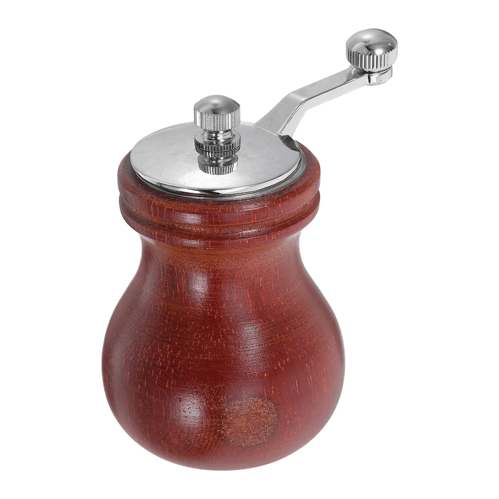 

Manual Wooden Pepper Grinder Sturdy Pepper Salt Grinding Tool Comfortable Handle Easy Operation Refillable Kitchen Spice Mill