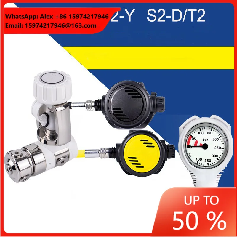 Customized Logo Complete Balanced Regulator Set Breathing Regulator Scuba Diving