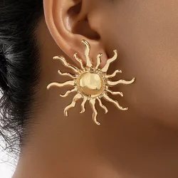 Vintage Oversized Sun Fashion Dangle Earrings  earrings for women