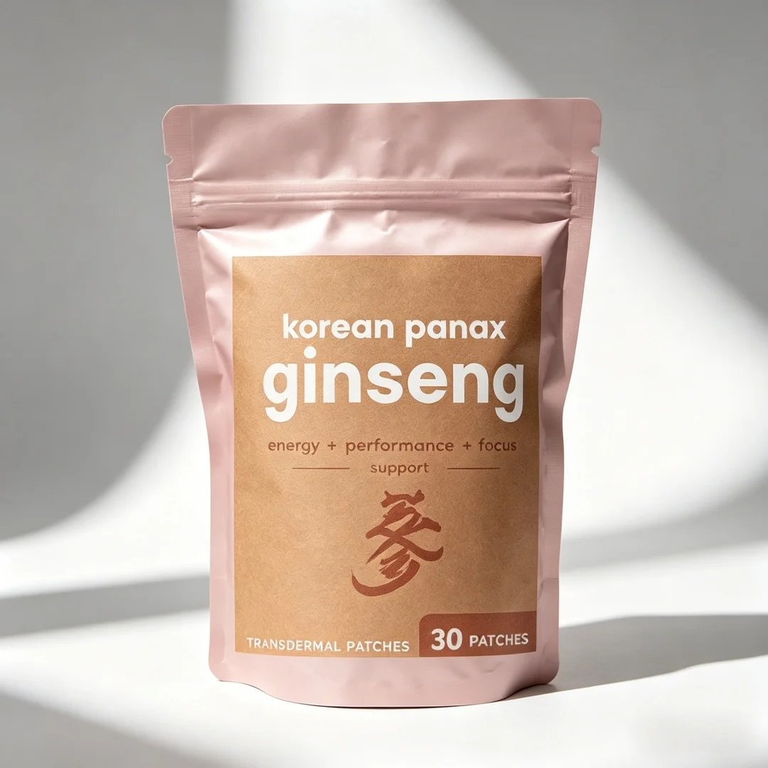 30-Patch Korean Red Ginseng Set: Transdermal Delivery for Energy, Focus, Performance & Immune Boost