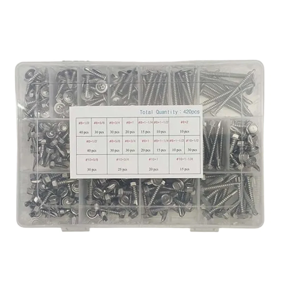 vis-hexagonales-tete-ronde-en-acier-inoxydable-410-420-pieces-avec-rondelle-pour-perces-taraudes-et-verrouilles