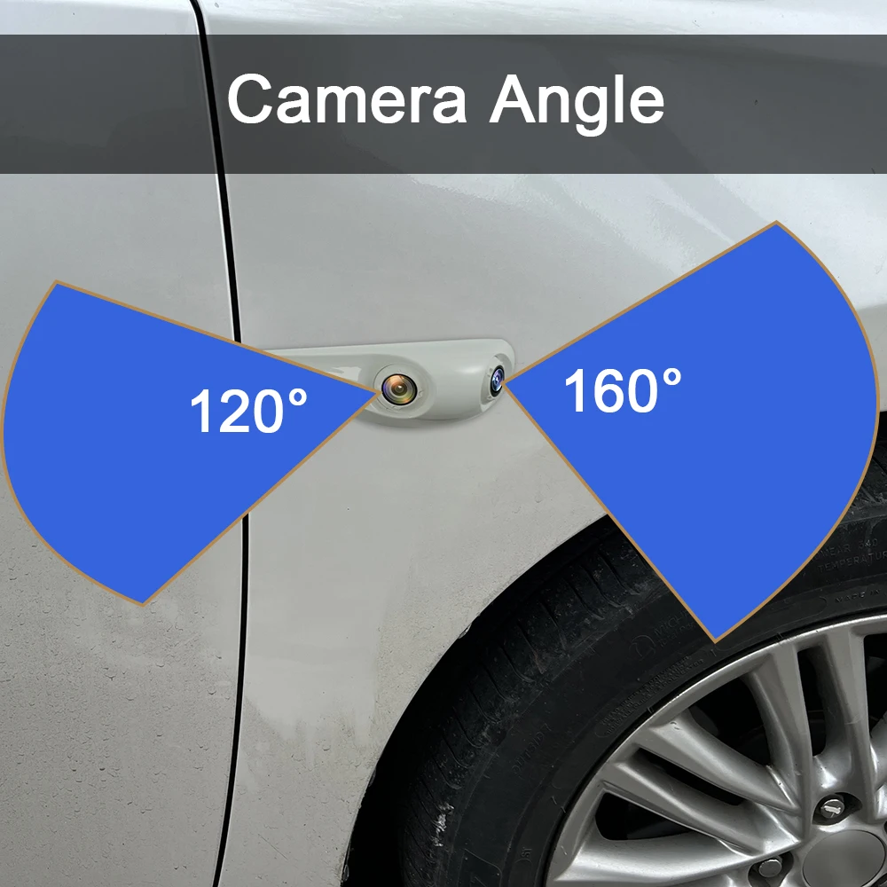 Carsanbo Car Side View Dual Lens Camera Vehicle  AHD1080P HD Camera 4PIN Connection Camera Vehicle Waterproof  AHD Single Cam