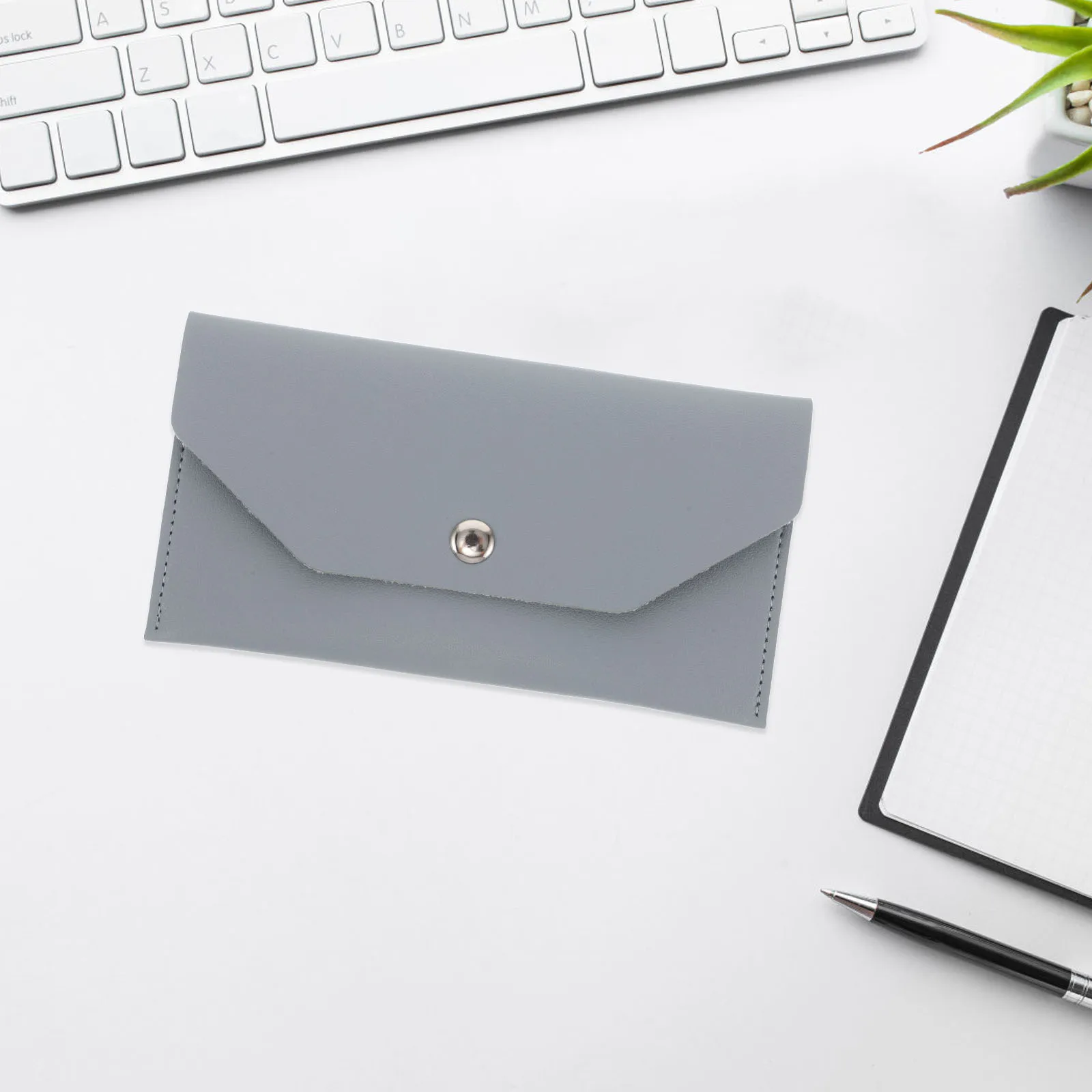 

PU Small Cash Wallet Organizer Reusable Envelope for Cash Minimalist Card Pouch Wallet Cute Money Organizer for Women