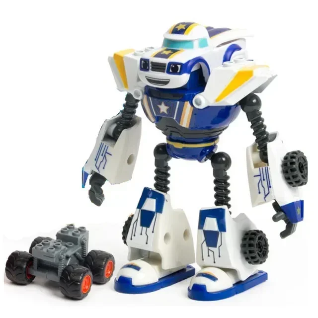 Anime Figuur Blaze Monster Machines Cartoon Vervormd Auto Model Actiefiguren Speelgoed Jongens Verjaardag Plastic Legering Collectible Geschenken