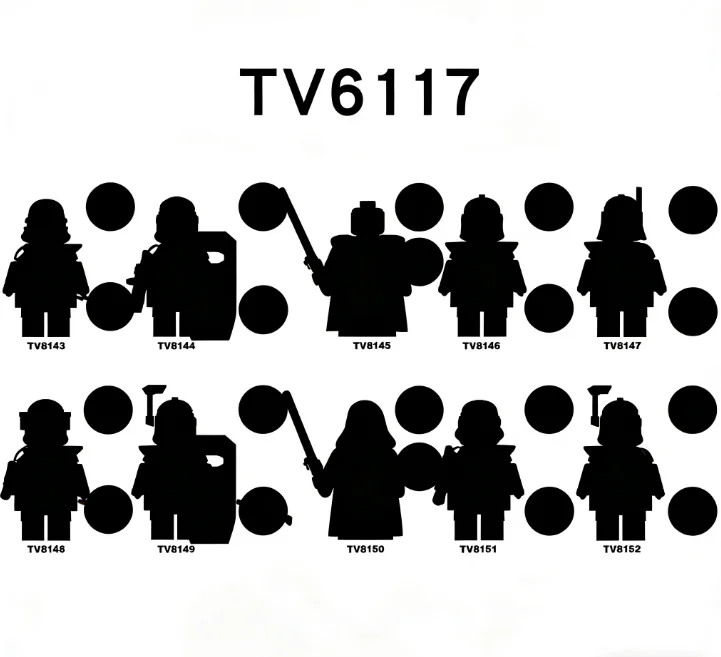 

Action Figures Movie Building Blocks TV6117 TV8143 TV8144 TV8145 TV8146 TV8147 TV8148 TV8149 TV8150 TV8151 TV8152 Gift Toys
