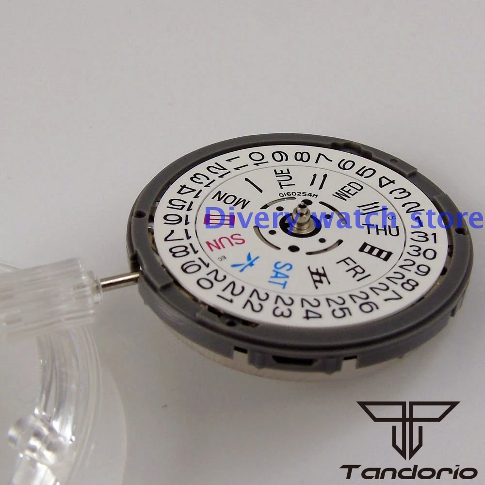 يوم تاريخ التقويم عرض مجموعة لف الجذعية مزدوجة الميكانيكية ساعة اليد NH36 NH36A الحركة