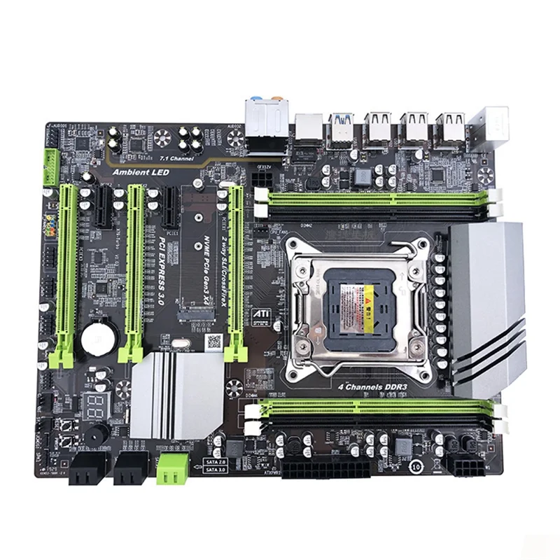 

X11A X79T LGA 2011 Материнская плата процессора USB3.0 4 DDR3 Материнская плата Настольный ПК Компьютерная материнская плата