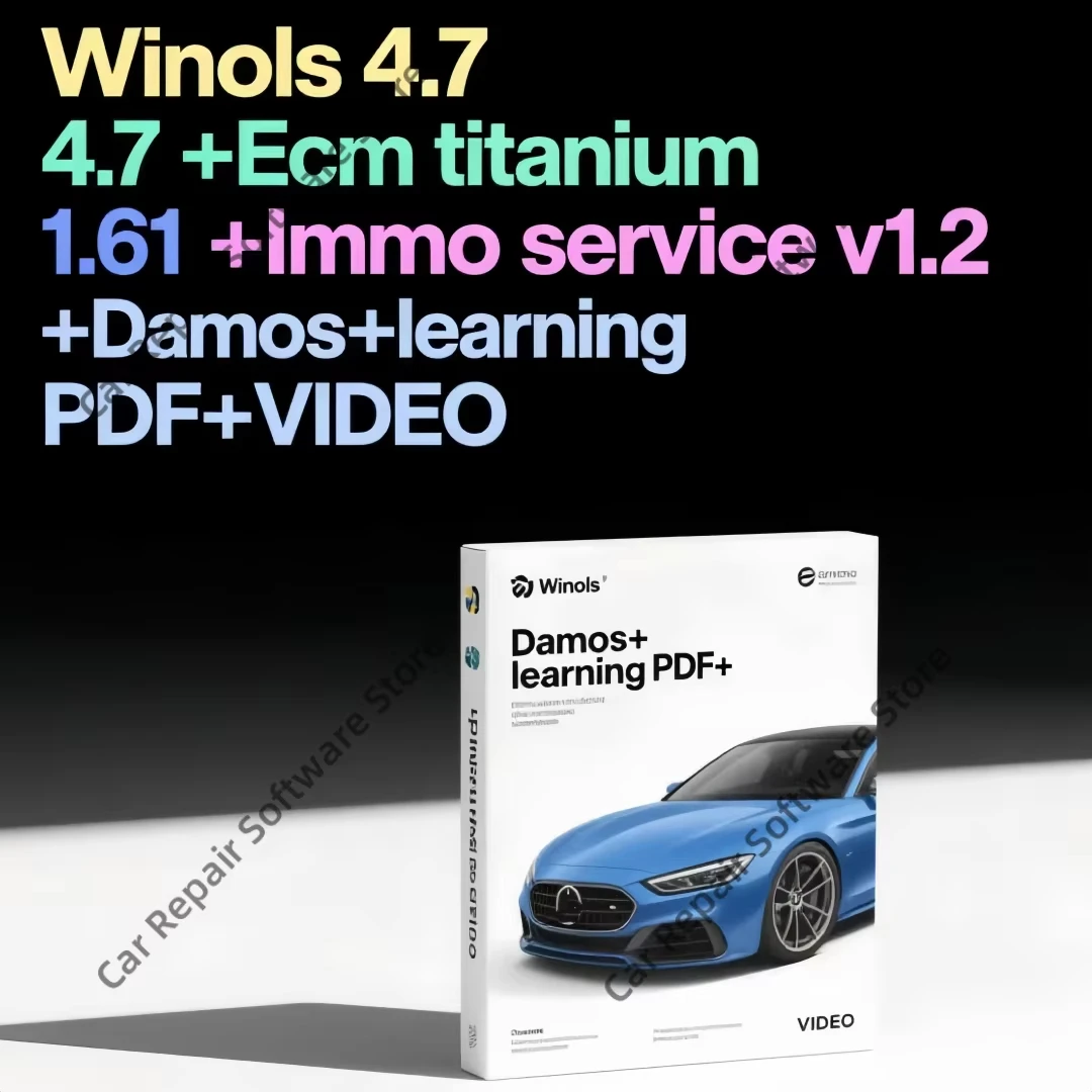 Winols 4.7 Download-Link Con Plugins + 2021 Damos + Ecm Titan 1.61 + HERRAMENTA de Día Immo V1.2 Software de Repara SEM
