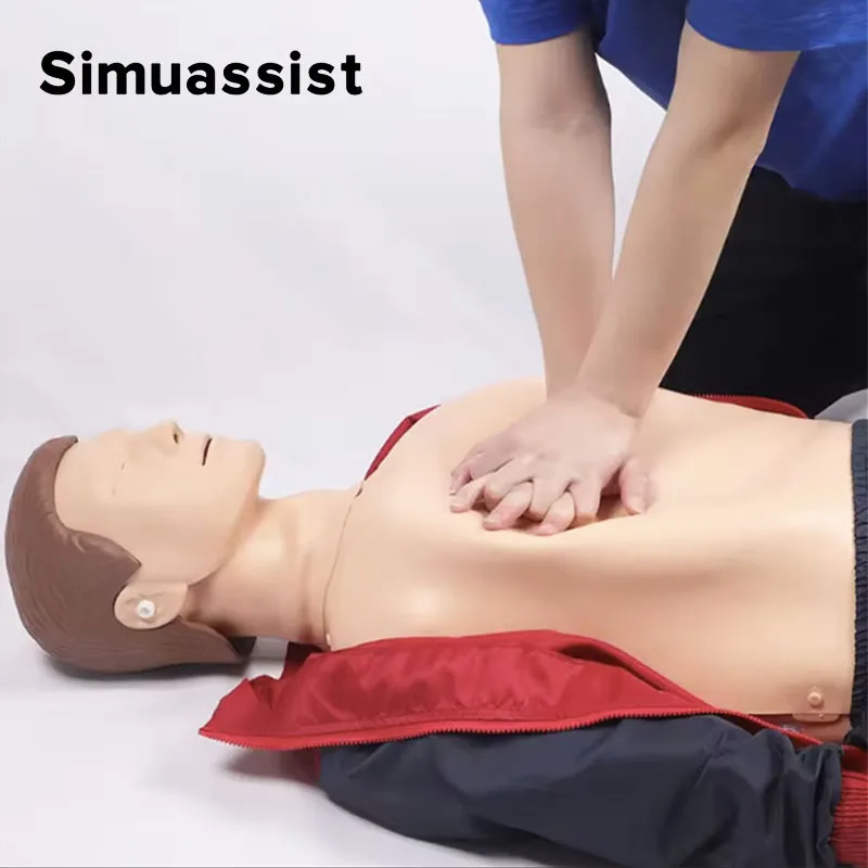 LCD Color Display Computer CPR Simulator Trainer Full Body Adult CPR Manikin/Mannequin, First aids Training Model/Dummy