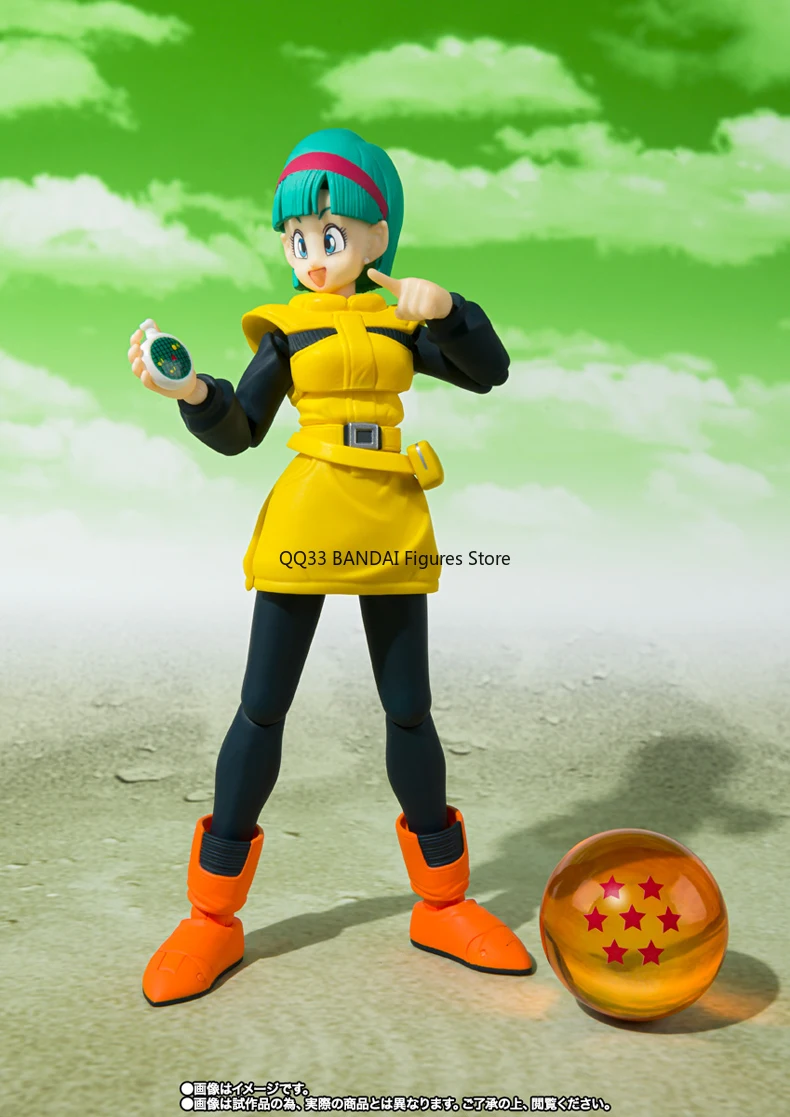 Bandai-figuras de acción originales de Dragon Ball Z, modelo coleccionable de articulaciones activas, S.H.Figuarts, Bulma JOURNEY TO PLANET, NAMEK SHF