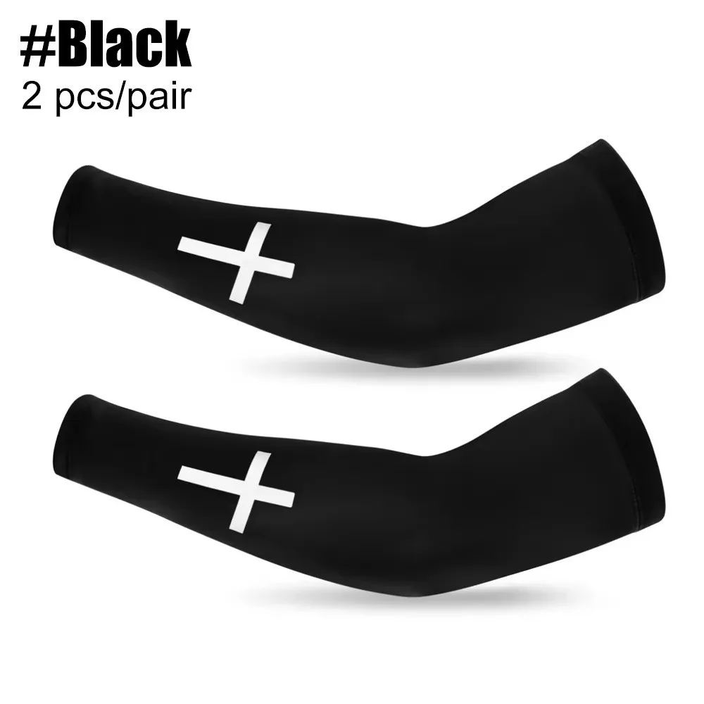 Lightweight Sports Cooling Arm Sleeve Cooling Effect Elastic Fabric UV Protection Arm Covers Ice Silk Armguards Cuff