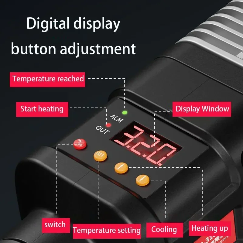 63 Type Hot Melt Machine Digital Display Industrial Grade PPR Pipe Hot Melt Machine Set Welder Welding Hardware with Accessories