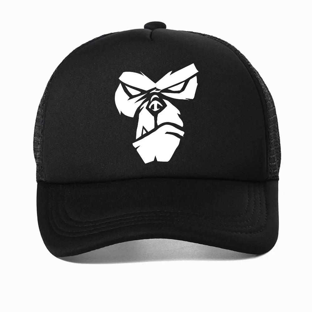 

Gorilla Face Funny Print baseball cap Summer For Men Women King Gorilla Ape Monkey cap fashion Mesh Adjustable Trucker Hat