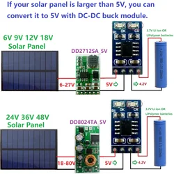 5X SD05CRMA 3.7V 4.2V Li-ion Li-Po modulo caricabatteria al litio per pannello solare 5V 6V 9V 12V 18V 24V 48V