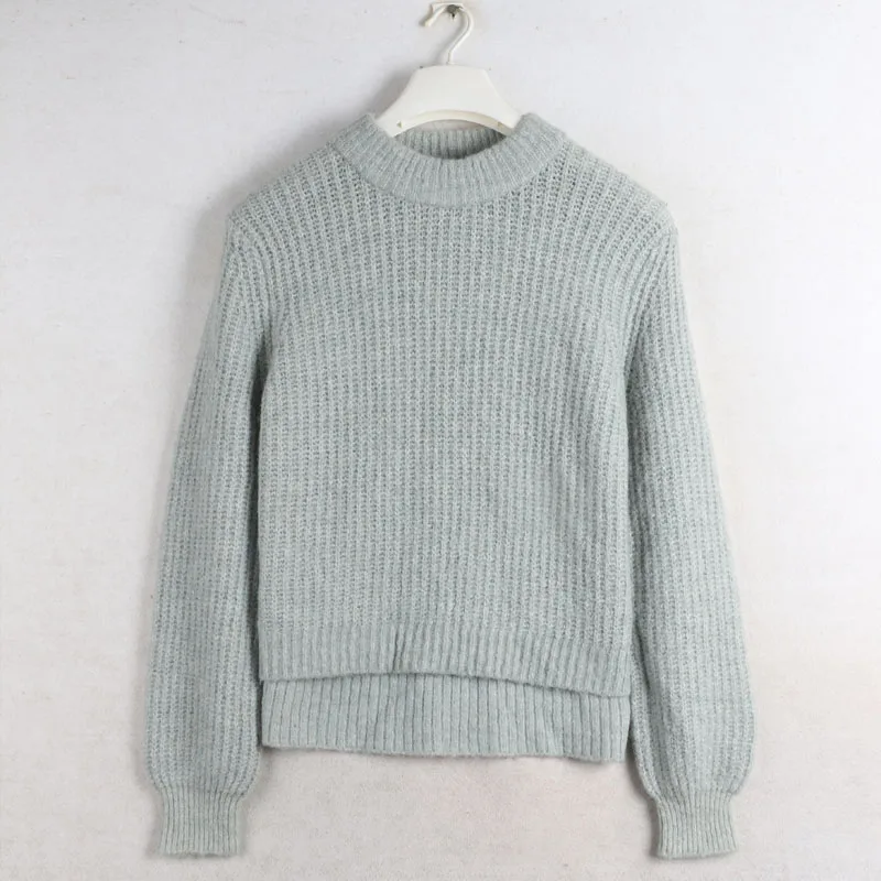 

Loose Large Size Casual Long Sve Knitted Sweater Base Layer irt Street Sle Warmth Autumn Winter New Arrival Women's Fa...