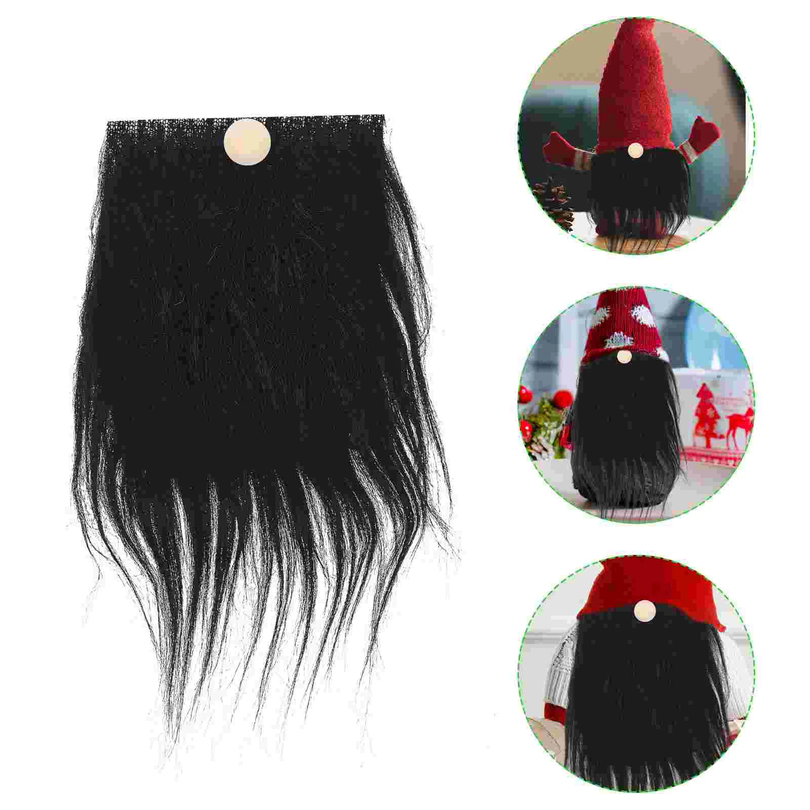 

Beard Hair Accessories Gnome Fabric Fake Beards Faux Fur Dwarf for Crafting Head Shavers Men