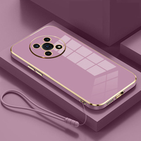 For Honor Magic4 Lite Case Luxury Square Plating Honor Magic 4 Pro Phone Case Magic 3 3Pro ShockProof Soft Silicone Back Cover
