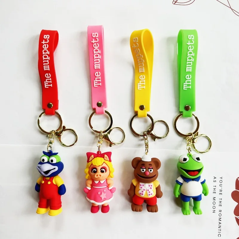 Creative cartoon Muppets Pinocchio keychain couple gift cute schoolbag car pendant bag charm