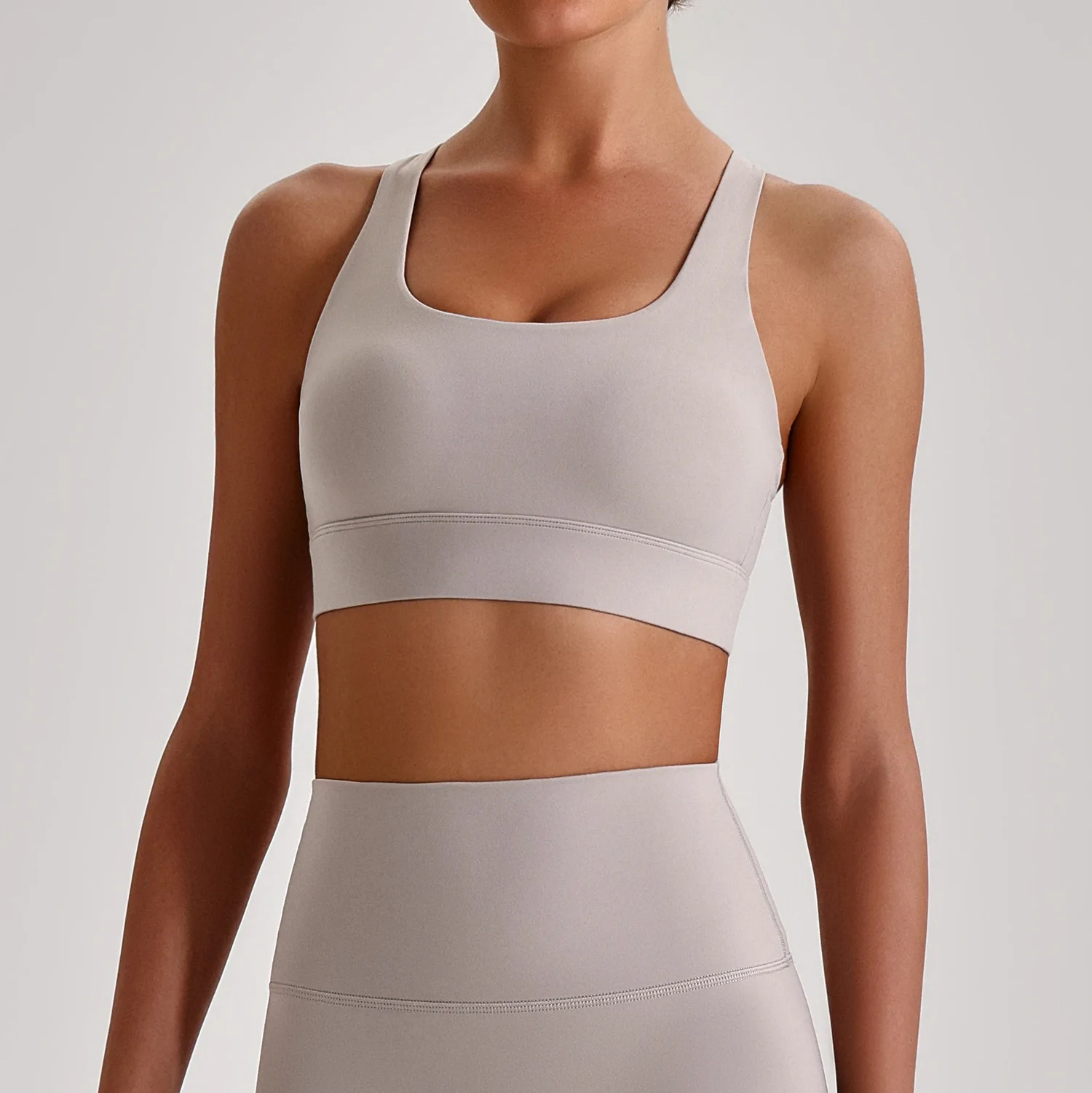 SHINBENE Super Cloud Women's Workout Gym Fitness Sports Bras Back Strappy Bra Yoga Crop Tank Top