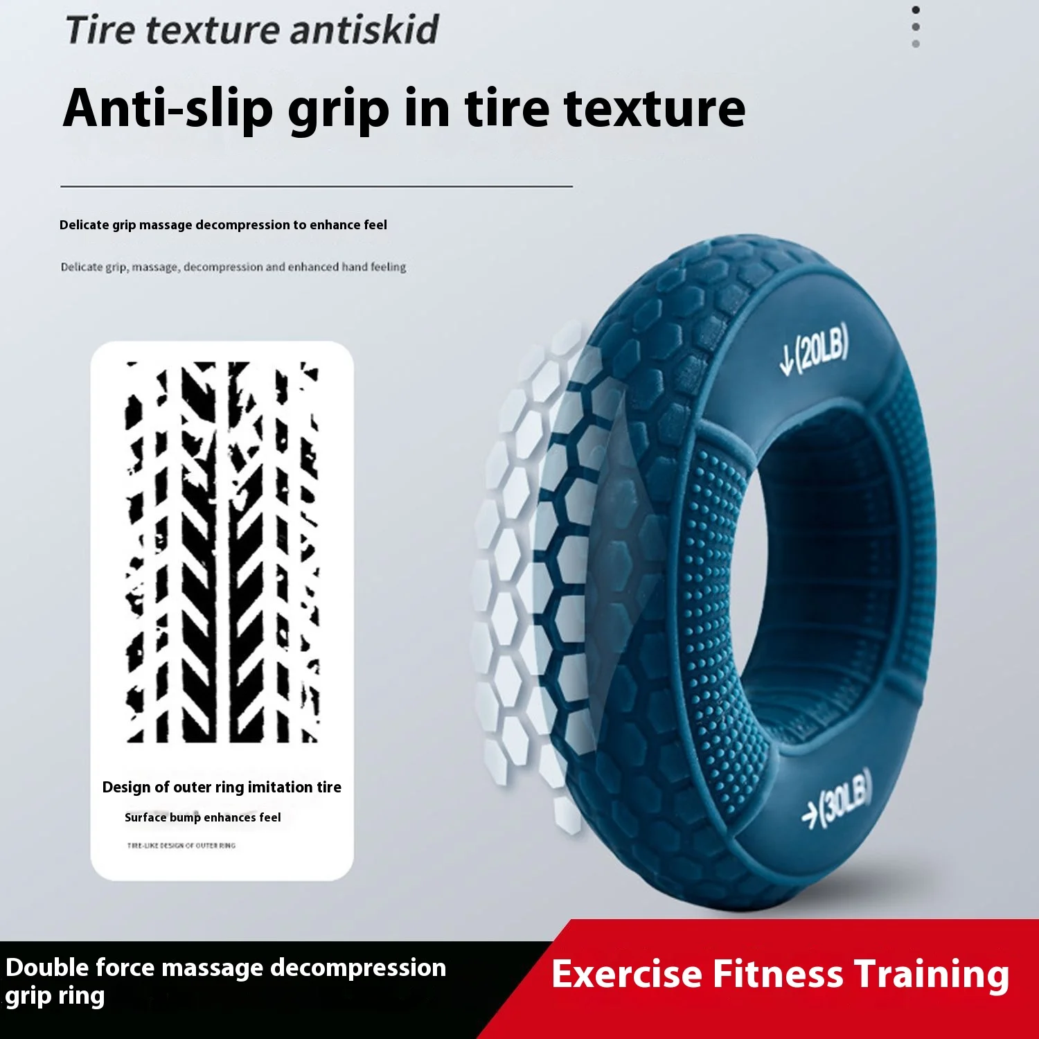 Silikonowy pierścień wzmacniający profesjonalny trener rehabilitacji siły dłoni dla mężczyzn i kobiet Gumowy pierścień fitness