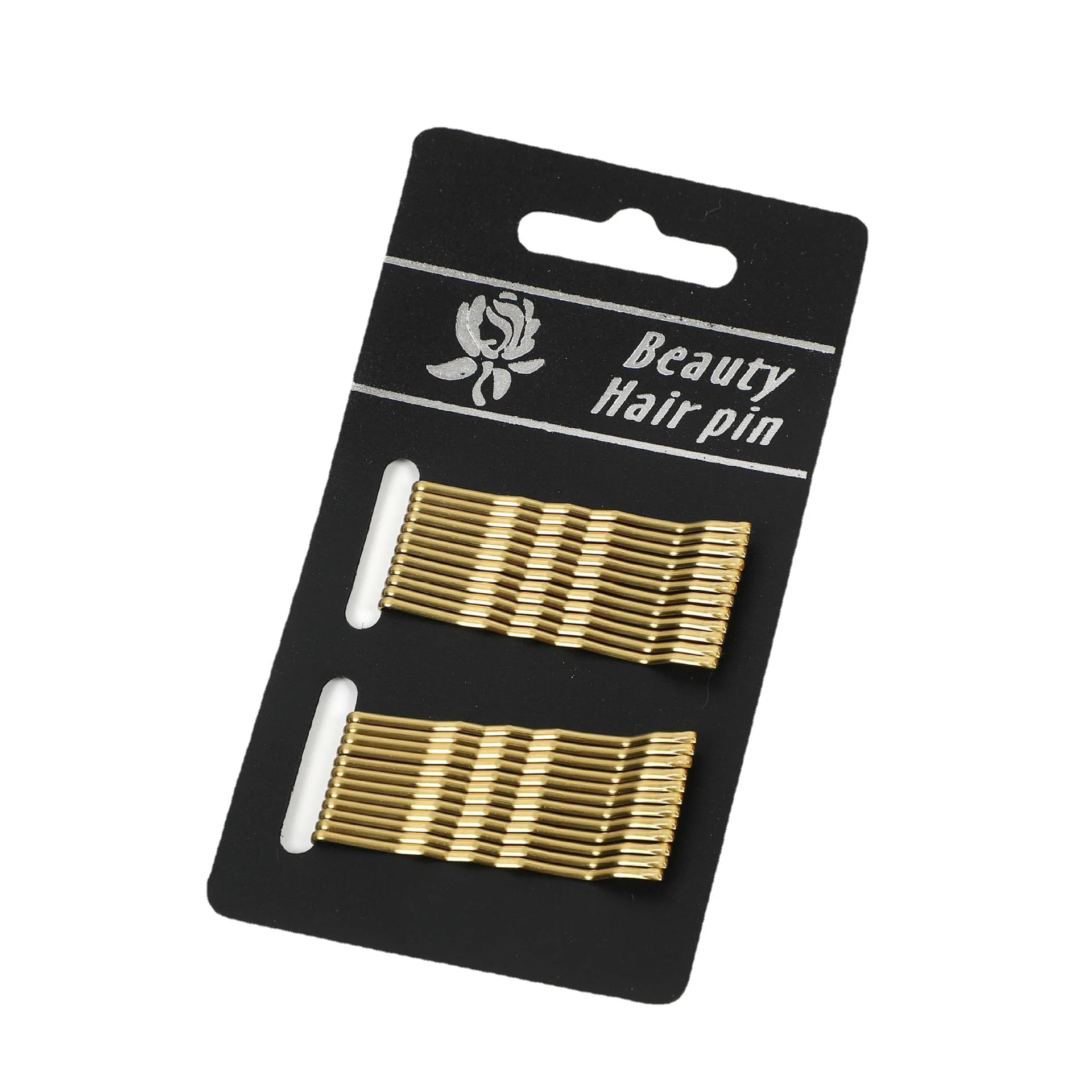 24PCS Black Paintless Color Retention Simple One Word Clip Basic Practical Hair Clip Wire Liu Hair Clip Hair Accessories Hair Ca