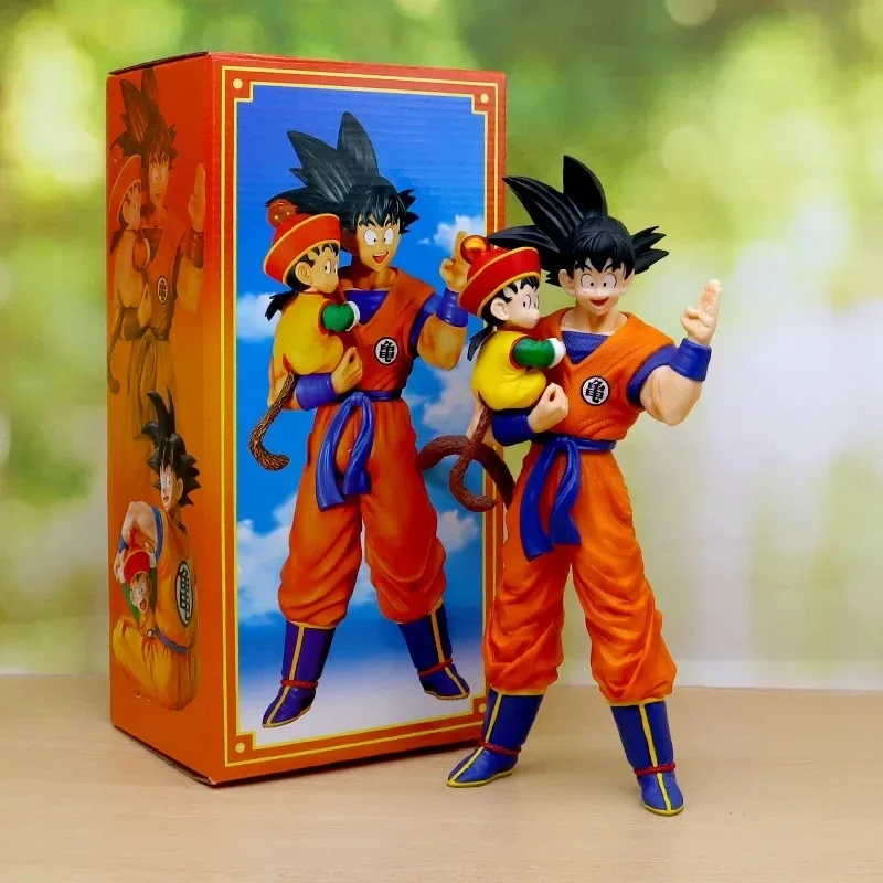 Bandai Soul Dragon Ball Z Model Figures Son Goku padre e figlio abbraccio collezione modello a mano bambole giocattoli regali per bambini