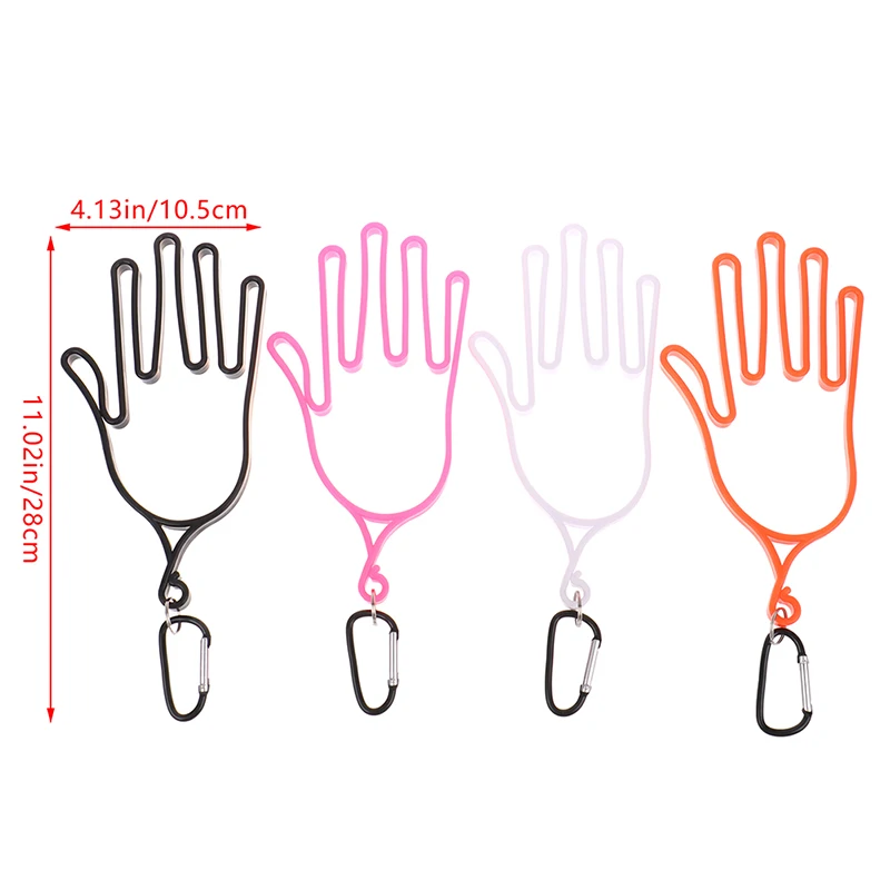 1Pc Golf Gloves Holder With Carabiner Golf Gloves Stretcher Golfer Tool Gear Gloves Rack Hanger Golf Supplies Accessories