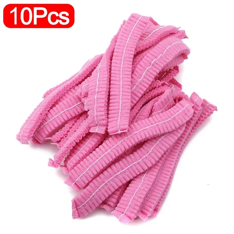 100/50/10PCS Einweg Vlies Stoff Hut Elastische Sterile Kappen Wimpern Verlängerung Kopf Abdeckungen Spa Salon Schönheit zubehör