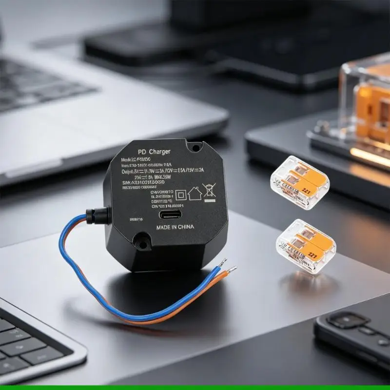 U55C Simple Styles Build In Power Adapters with Stable Output High Efficiency Power Link Suitable for Smartphones Tablets & More