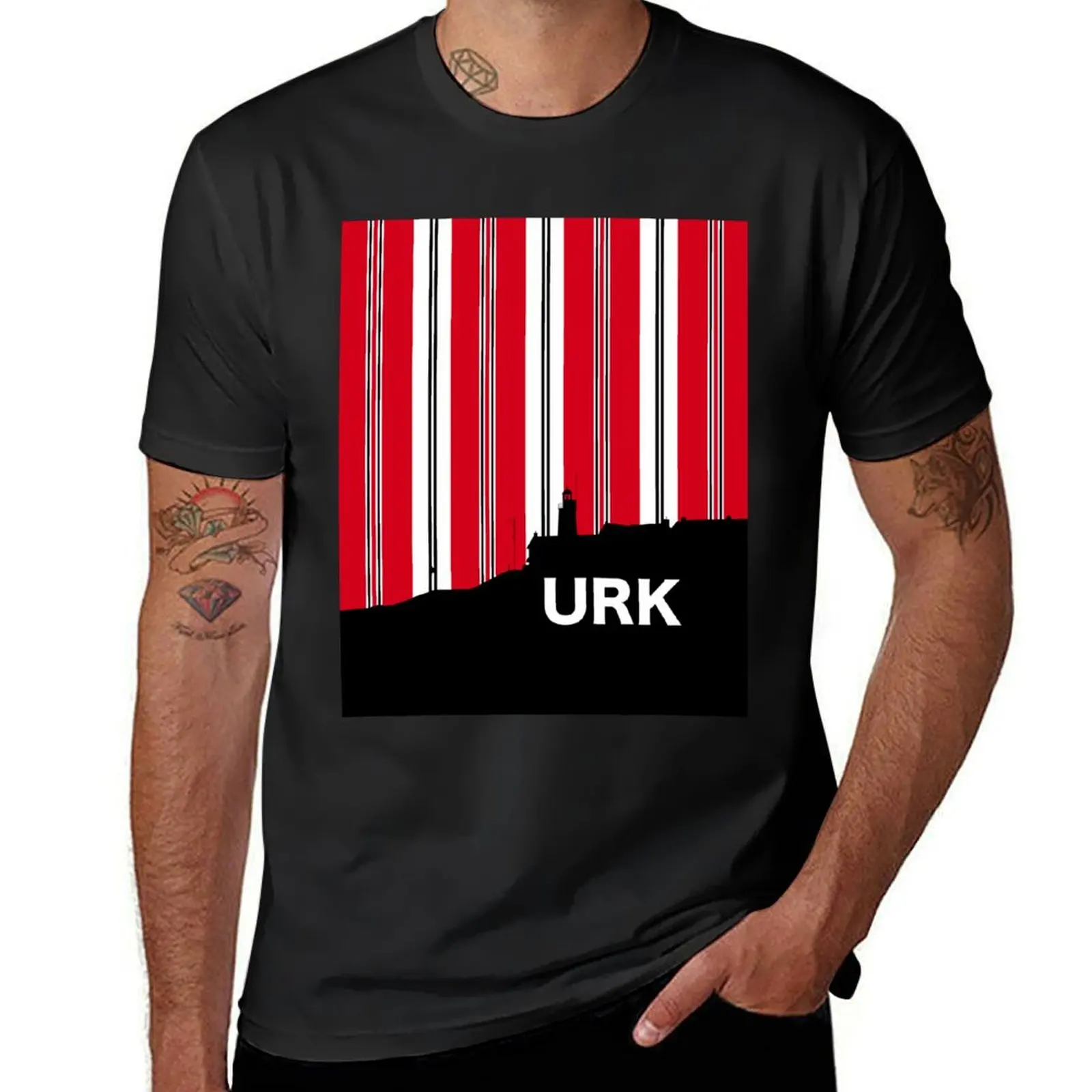 

Футболка Urk - Gestriept Boatjen, летняя футболка на заказ для мальчиков, белая мужская футболка