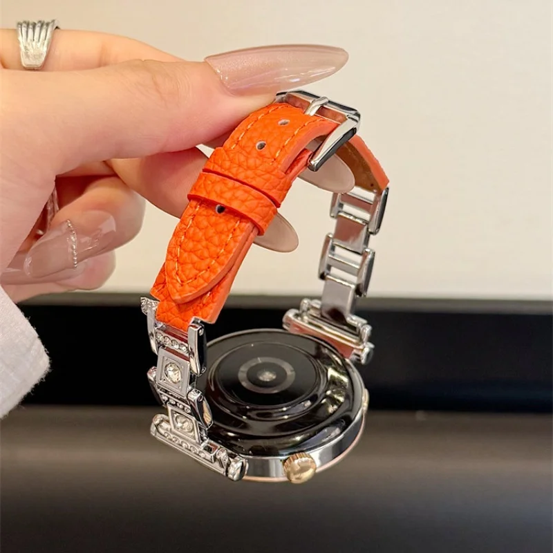 

Fashionable diamond studded metal suitable for HW Watch Fit3/Fit4 straps and HW Band 8/9/10NFC handmade straps