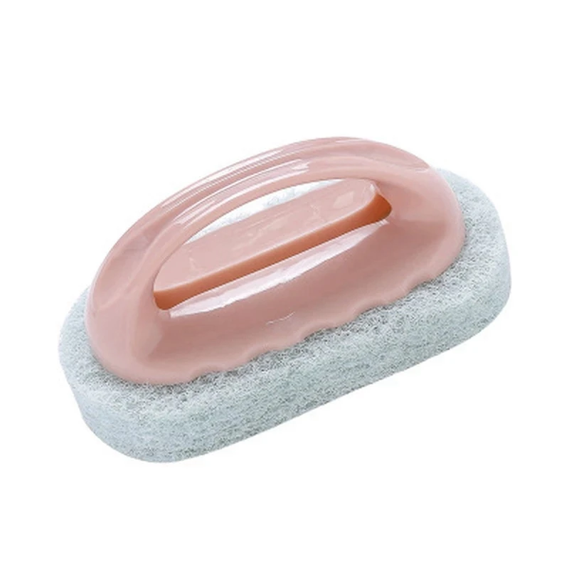Baño caliente con mango, cepillo para bañera, cepillo de esponja gruesa, cepillo para ollas, limpieza de azulejos de baño y cocina