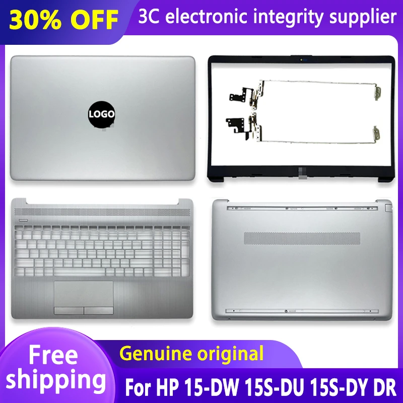 

New Laptop LCD Back Cover Front Bezel Hinges Palmrest Bottom Case Top Cover for HP 15-DW 15S-DU 15S-DY DR L52012-001 L52007-001