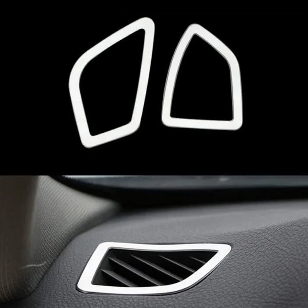 2Pcs/set Car Dashboard Air Conditioning AC Vent Outlet Cover Trim for BMW 3 Series F30 316 318 2013 - 2016 Stickers Accessories