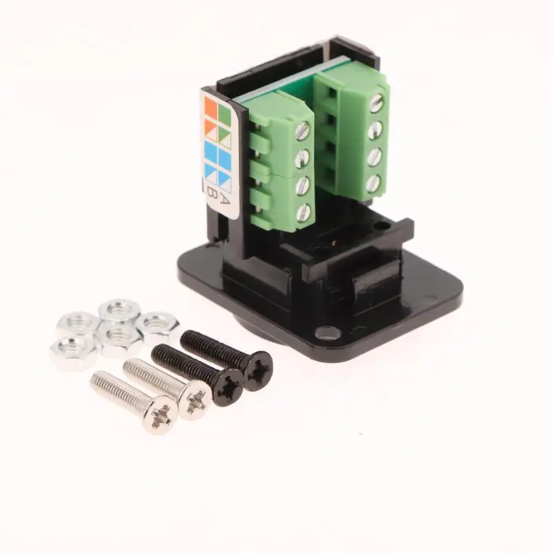 CAT5E RJ45 Network Cable Scoket Installation Module Shielded Solder-free Network Cable Extender Cat 5 Panel Connector