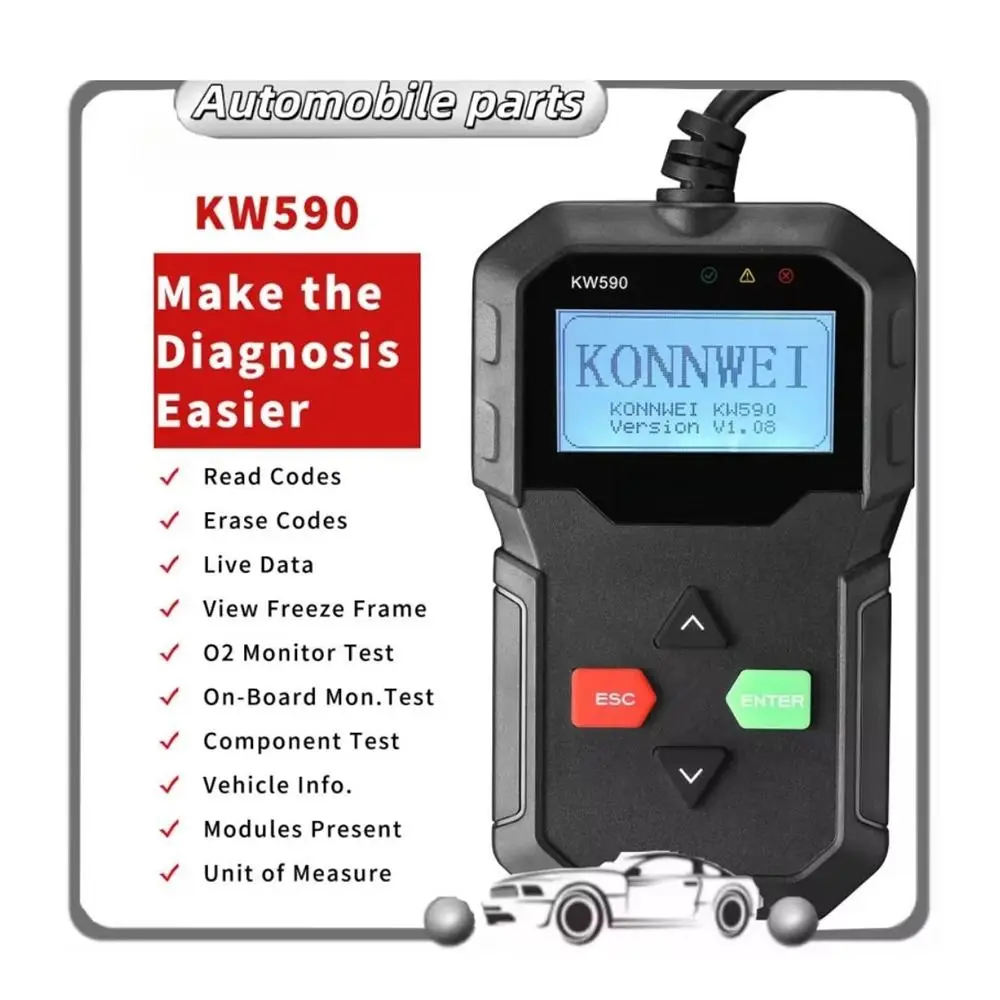 Universal Car Fault Diagnosis Instrument OBD 2 Read and Erase Fault Code Diagnostic Scanning Tools Efficient Accurate